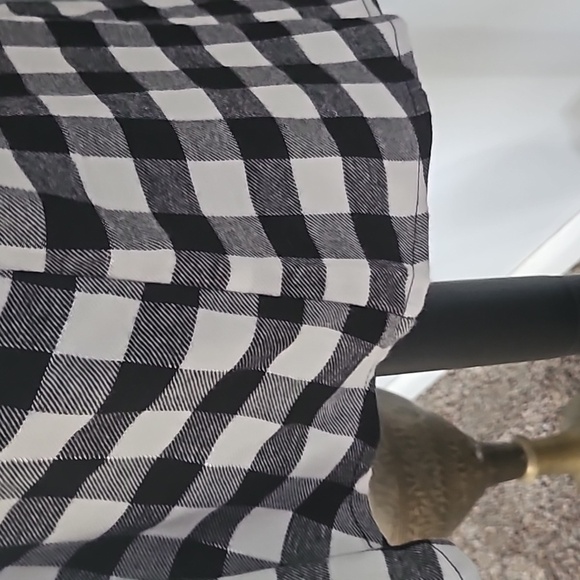 Maurices Black and Off White Soft Flannel Button Down Shirt NWT - Picture 8 of 11